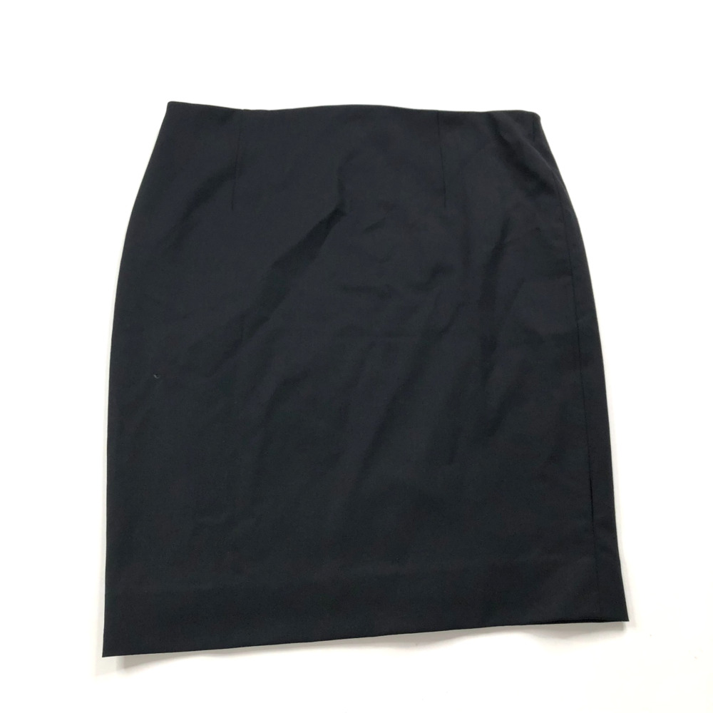 Lafayette 148 0 (Fits 30In) Wool Blend Zip Mini Skirt Black MINT PLS READ